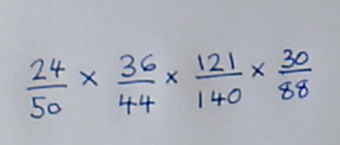 Video on multiplying fractions